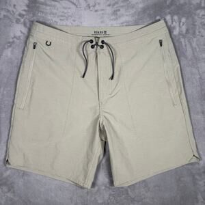 Roark Artifacts Adventure Hybrid Shorts 34 Khaki Stretch Quick Dry Outdoor